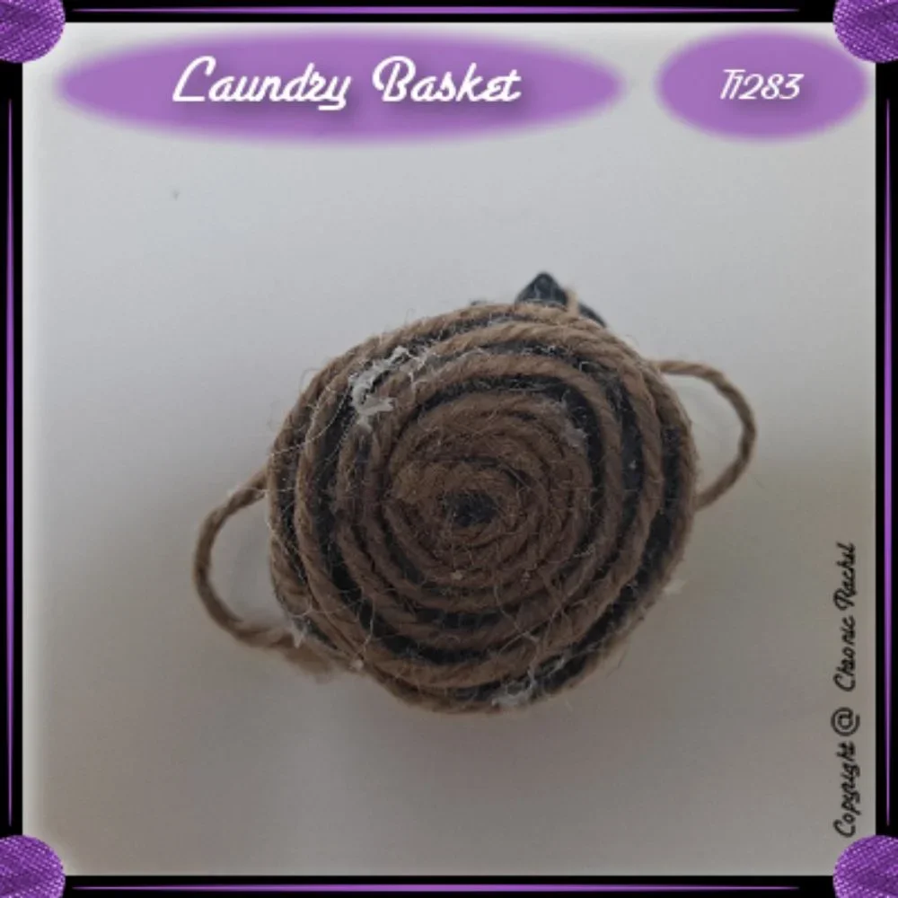 Fabric & Twine Laundry Basket